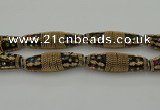 CIB612 16*60mm rice fashion Indonesia jewelry beads wholesale