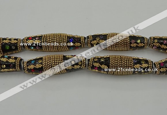 CIB612 16*60mm rice fashion Indonesia jewelry beads wholesale