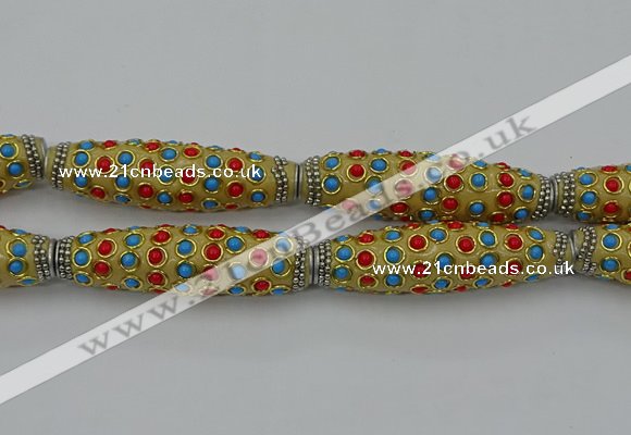 CIB632 16*60mm rice fashion Indonesia jewelry beads wholesale