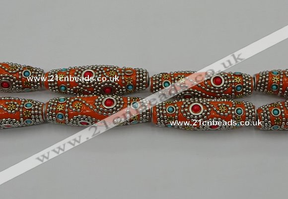 CIB647 16*60mm rice fashion Indonesia jewelry beads wholesale