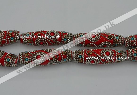 CIB648 16*60mm rice fashion Indonesia jewelry beads wholesale