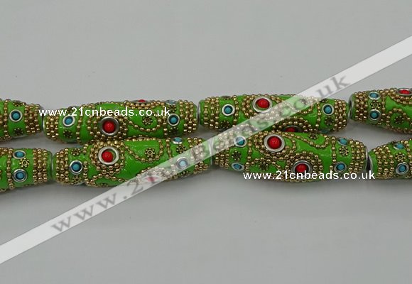 CIB655 16*60mm rice fashion Indonesia jewelry beads wholesale