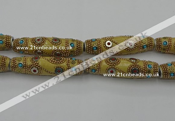 CIB662 16*60mm rice fashion Indonesia jewelry beads wholesale