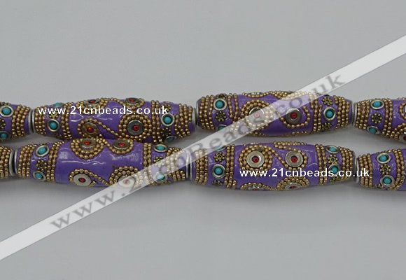 CIB665 16*60mm rice fashion Indonesia jewelry beads wholesale