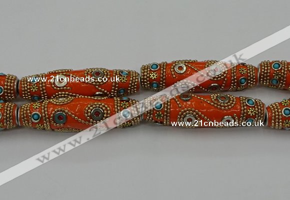 CIB667 16*60mm rice fashion Indonesia jewelry beads wholesale