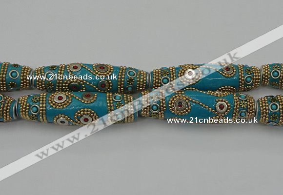 CIB670 16*60mm rice fashion Indonesia jewelry beads wholesale