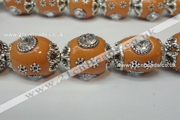 CIB80 16*22mm oval fashion Indonesia jewelry beads wholesale