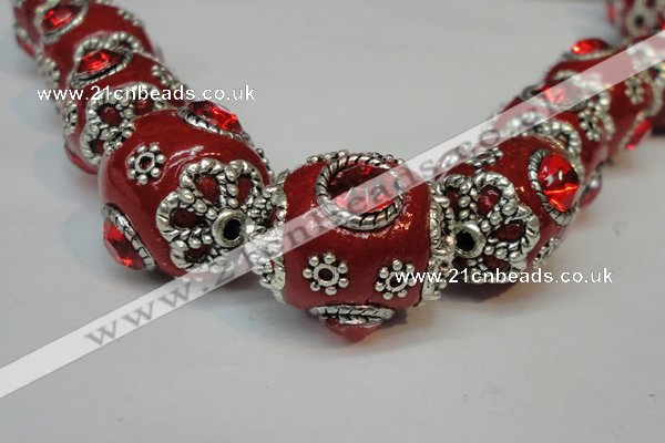 CIB81 16*22mm oval fashion Indonesia jewelry beads wholesale