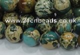 CIJ04 15.5 inches 14mm round impression jasper beads wholesale