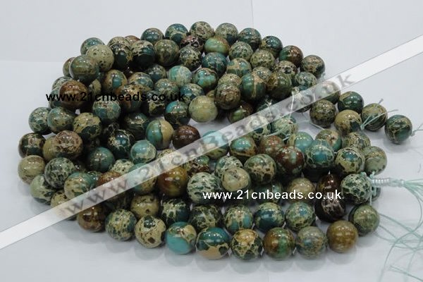 CIJ04 15.5 inches 14mm round impression jasper beads wholesale