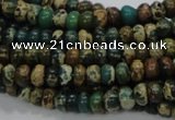 CIJ07 15.5 inches 6*8mm rondelle impression jasper beads wholesale