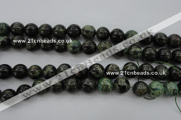 CIJ110 15.5 inches 12mm round dyed impression jasper beads wholesale