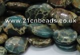 CIJ12 15.5 inches 15*20mm oval impression jasper beads wholesale