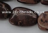 CIJ130 15.5 inches 15*18mm – 18*25mm freeform dyed impression jasper beads