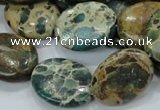 CIJ14 15.5 inches 18*25mm oval impression jasper beads wholesale