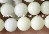 CIJ201 15.5 inches 6mm round ivory jade beads wholesale