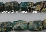CIJ70 15.5 inches 8*12mm rectangle impression jasper beads wholesale