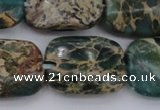 CIJ72 15.5 inches 12*16mm rectangle impression jasper beads wholesale