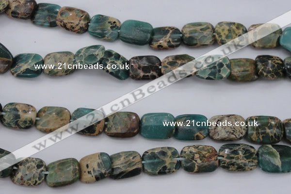 CIJ72 15.5 inches 12*16mm rectangle impression jasper beads wholesale