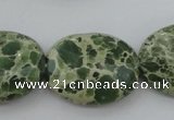 CIJ80 15.5 inches 13*18mm oval impression jasper beads wholesale