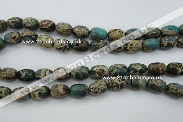 CIJ90 15.5 inches 10*14mm drum impression jasper beads wholesale