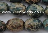 CIJ93 15.5 inches 15*20mm drum impression jasper beads wholesale