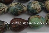 CIJ98 15.5 inches 15*20mm teardrop impression jasper beads wholesale