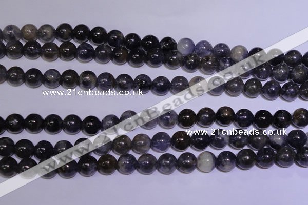 CIL02 15.5 inches 7mm round natural iolite gemstone beads