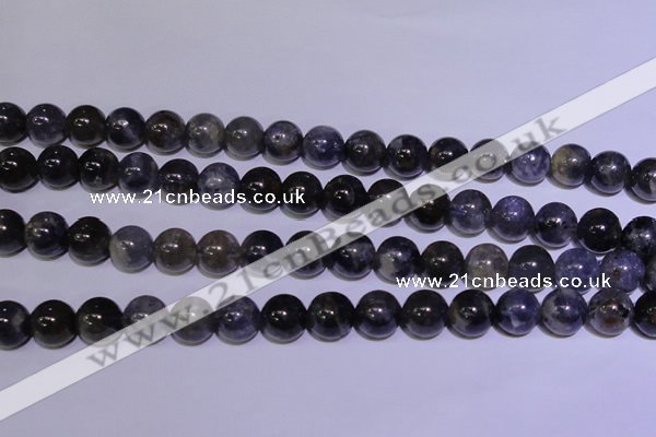 CIL04 15.5 inches 9mm round natural iolite gemstone beads