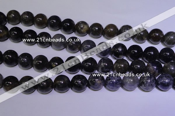 CIL06 15.5 inches 12mm round natural iolite gemstone beads