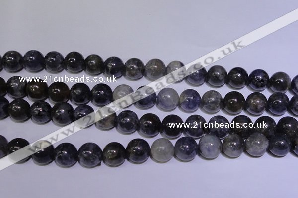 CIL08 15.5 inches 11mm round natural iolite gemstone beads