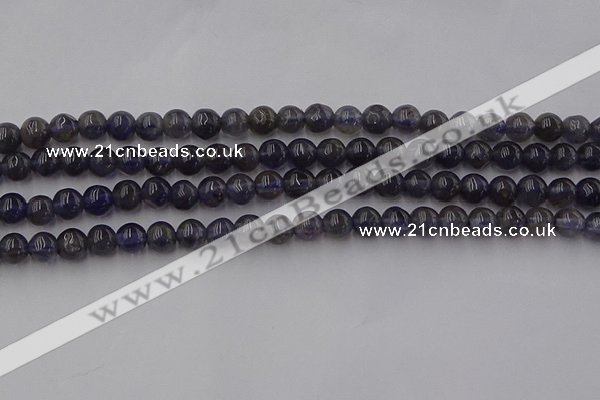 CIL100 15.5 inches 4mm round iolite gemstone beads wholesale