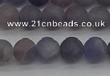 CIL109 15.5 inches 6mm round matte iolite gemstone beads