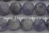 CIL110 15.5 inches 8mm round matte iolite gemstone beads