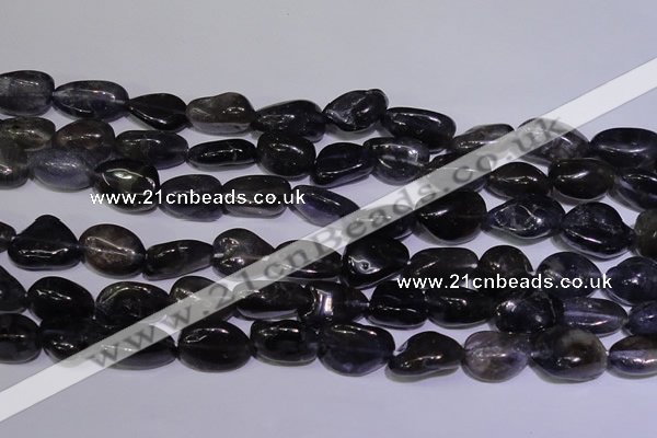 CIL42 15.5 inches 8*12mm – 8*14mm nuggets natural iolite gemstone beads