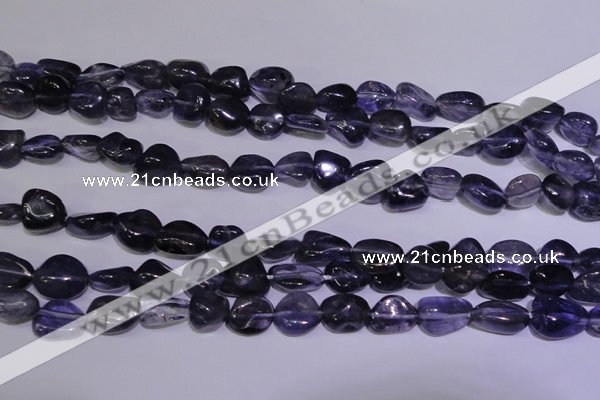 CIL44 15.5 inches 8*10mm nuggets natural iolite gemstone beads