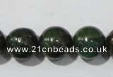 CIS03 15.5 inches 10mm round green iron stone beads wholesale