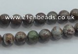 CJA01 15.5 inches 8mm round green jasper beads wholesale