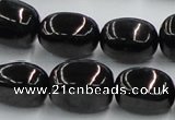 CJB14 16 inches 15*20mm nugget natural jet gemstone beads wholesale