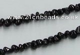 CJB31 16 inches 3*6mm chips natural jet gemstone beads wholesale