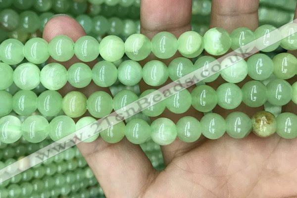 CJB310 15.5 inches 8mm round dyed green jade gemstone beads