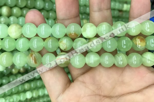 CJB311 15.5 inches 10mm round dyed green jade gemstone beads