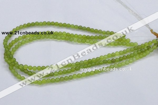 CKA01 15.5 inches 4mm round Korean jade gemstone beads