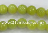 CKA06 15.5 inches 12mm round Korean jade gemstone beads