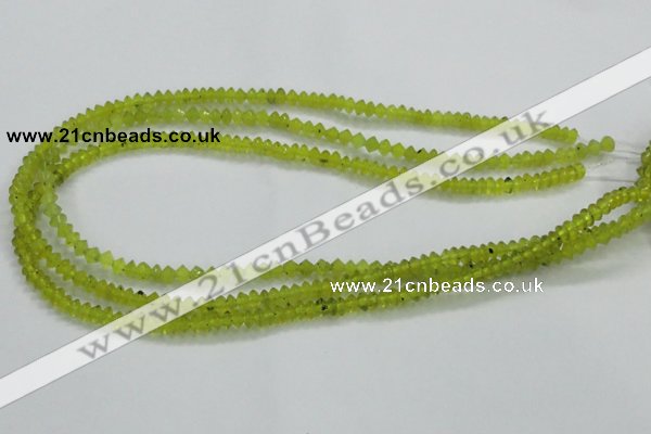 CKA10 15.5 inches 3*5mm rondelle Korean jade gemstone beads