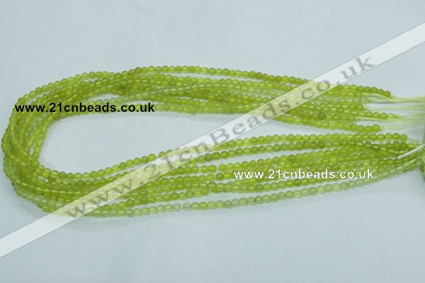 CKA101 15.5 inches 4mm round Korean jade gemstone beads