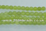 CKA102 15.5 inches 5mm round Korean jade gemstone beads