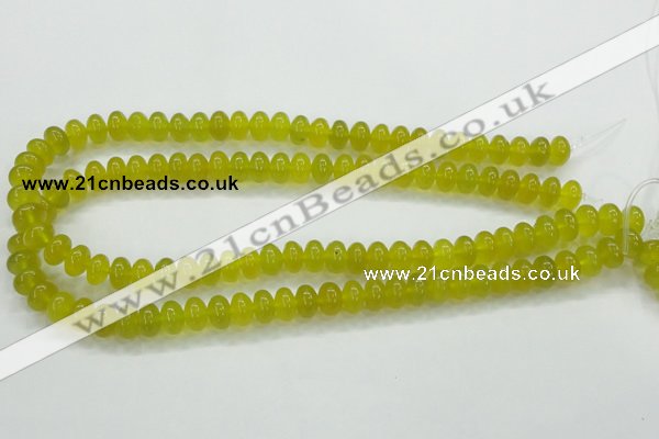CKA11 15.5 inches 6*10mm rondelle Korean jade gemstone beads