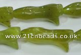 CKA110 15.5 inches 16*35mm flower Korean jade gemstone beads