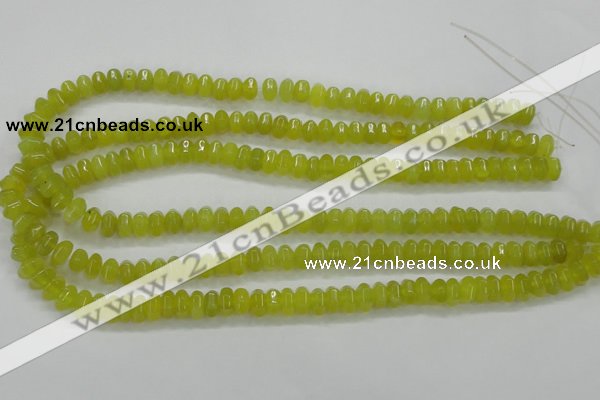 CKA12 15.5 inches 5*8mm rondelle Korean jade gemstone beads